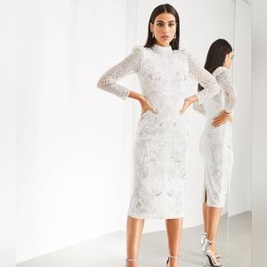 ASOS White embellished dress